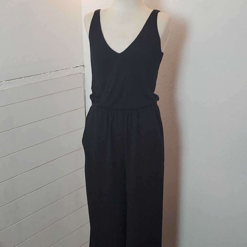 Loft black jumpsuit size xs